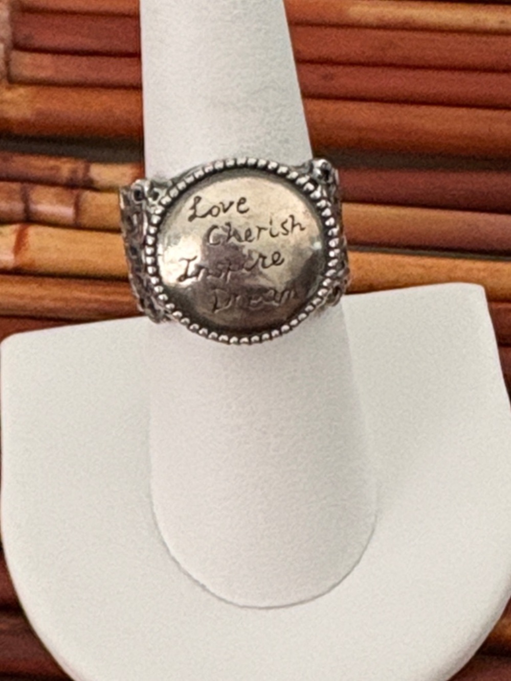Silpada The Fine Print Ring Sterling Ring 7.5